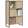 vidaXL Book Cabinet Sonoma 68 x 30 x 108.5 cm Engineered Wood
