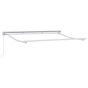 vidaXL Manual Awning Frame 3 x 2 m White Powder-Coated Aluminium