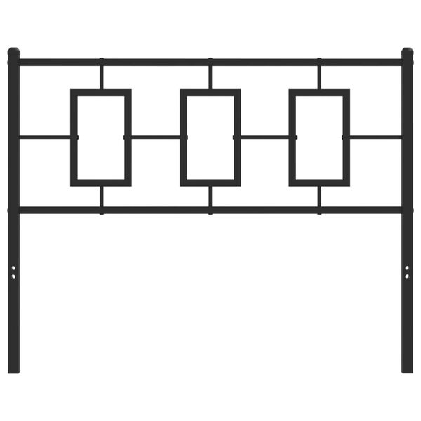 vidaXL Metal Replace Headboard Black 107 cm