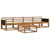 vidaXL Outdoor Sofa Set 5 pcs Natural Solid Acacia Wood