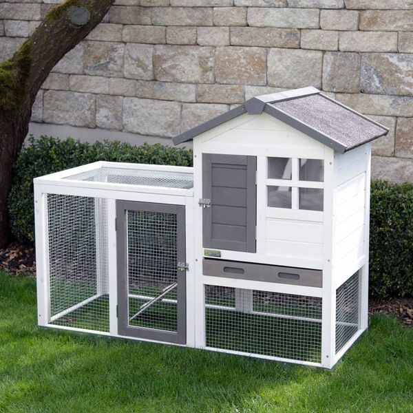 Kerbl Rodent Pen Freetime Luke 127x62x98 cm Wood Glazed