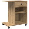 vidaXL Printer Stand Artisian Oak 60 x 40 x 68.5 cm Engineered Wood