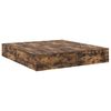 vidaXL Storage Bed Frame Smoked Oak 180 x 200 cm Engineered Wood