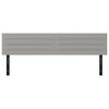 vidaXL Headboards 2 pcs Light Grey 80x5x78/88 cm Fabric