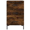 vidaXL Bedside Cabinet Smoked Oak 40x40x66 cm Engineered Wood