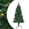 vidaXL Corner Artificial Christmas Tree Green 150 cm PVC and Metal