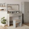 vidaXL Dressing Table Concrete Grey 100 x 41 x 135 cm Engineered Wood