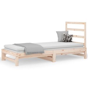 vidaXL Pull-out Day Bed without Mattress 2x(90x200) cm