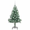 vidaXL Artificial Christmas Tree Snow Flocked with LED Light 120 cm
