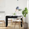 vidaXL Dining Table Black Oak 120x60x76 cm Engineered Wood