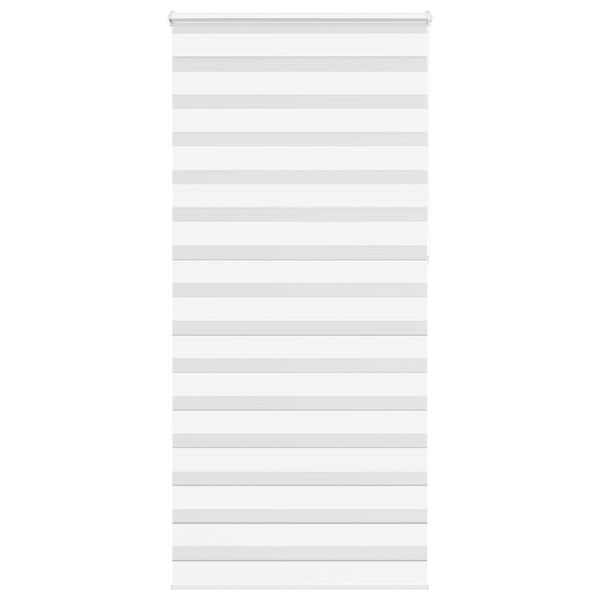 vidaXL Zebra Blind White 115x230 cm Fabric Width 110.9 cm Polyester