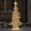 vidaXL Christmas Tree with 160 LEDs Warm white 151 cm PET