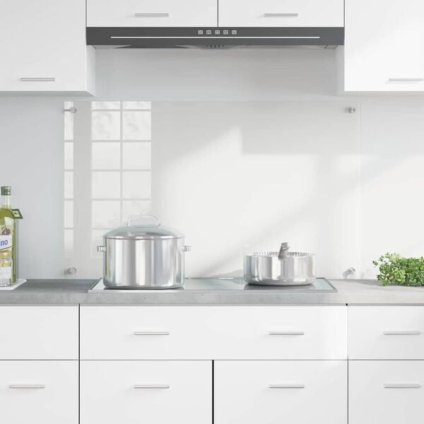 vidaXL Kitchen Backsplash Transparent 100 x 60 cm Tempered Glass