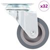 vidaXL 32 pcs Swivel Casters 50 mm