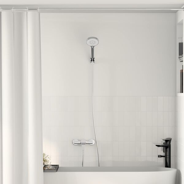 vidaXL Shower Head Set Chrome G 1 / 2 inches Brass