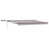 vidaXL Electric Retractable Awning Light Grey and Anthracite 4 x 3 m