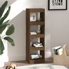 vidaXL Book Cabinet/Room Divider Brown Oak 40x30x135 cm