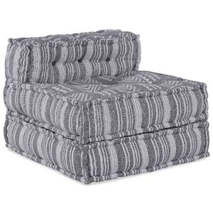 vidaXL Modular Sofa Grey Print 70 x 70 x 56 cm Fabric