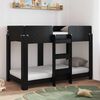 vidaXL Bunk Bed for Kids Black Oak 80 x 160 cm Engineered Wood