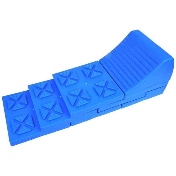 ProPlus Stackable Caravan Leveller Set Plastic Blue