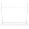 vidaXL Kids Bed Frame White Solid Pine Wood 90x200 cm