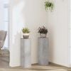vidaXL Plant Stand 2 pcs Concrete Grey 17 x 17 x 60 cm Engineered Wood