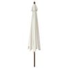 vidaXL Garden Parasol with Wooden Pole Sand 400x273 cm