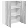 vidaXL Hanging Cabinet Grey Sonoma 80 x 31 x 100 cm Engineered Wood