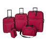 vidaXL Five Piece Travel Luggage Set Red