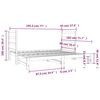 vidaXL Pull-out Day Bed without Mattress Honey Brown 2x(90x190) cm