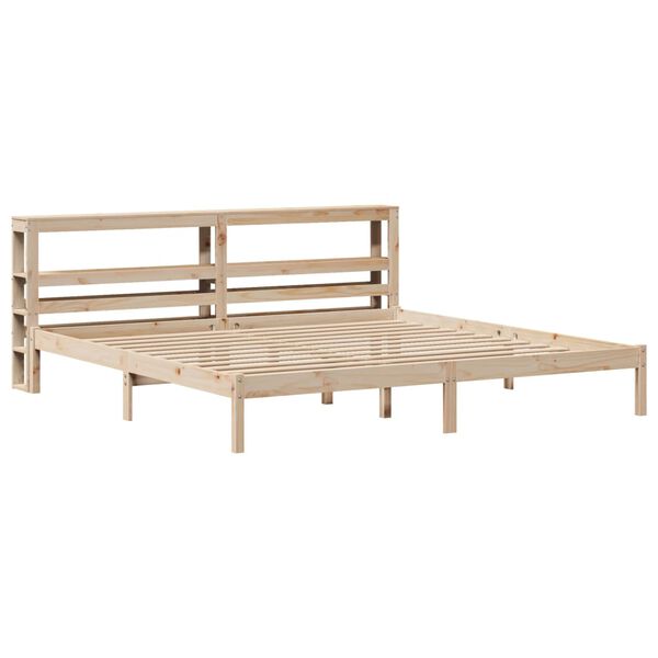 vidaXL Bed Frame without Mattress 180x200 cm Super King Solid Wood Pine