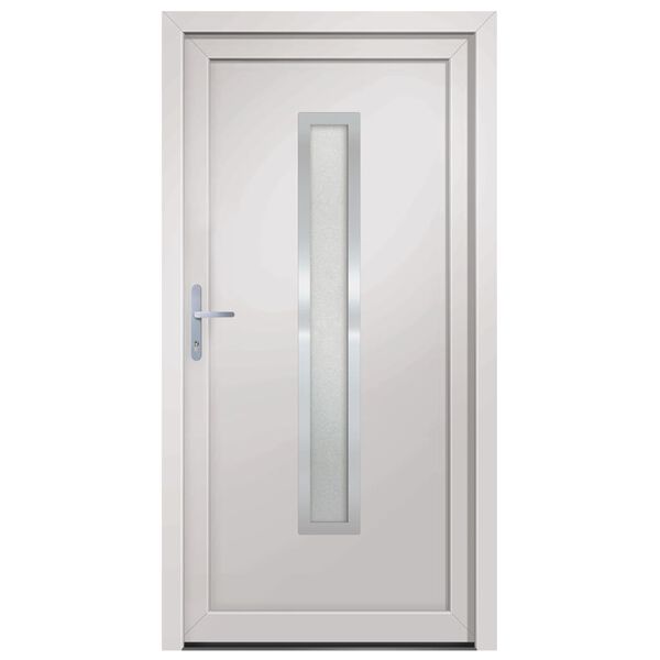 vidaXL Front Door White 98x200 cm PVC