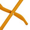 vidaXL Garden Folding Chair 2 pcs Mustard 55 x 56.5 x 91cm Steel