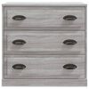 vidaXL Sideboards 2 pcs Grey Sonoma Engineered Wood
