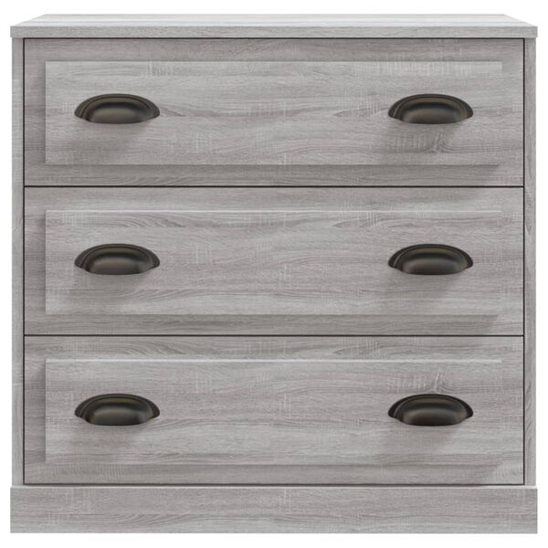 vidaXL Sideboards 2 pcs Grey Sonoma Engineered Wood