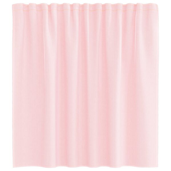 vidaXL Voile Curtains with Rod Pockets 2 pcs Light Pink
