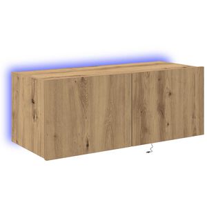 vidaXL TV Wall Cabinet Artisan Oak 80 x 35 x 31 cm Engineered Wood