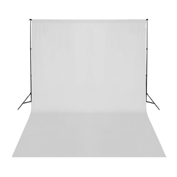vidaXL Backdrop Cotton without Stand White 500x300 cm