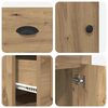 vidaXL Desk with Cabinet with Drawer Artisan Oak 154.5 x 50 x 75 cm