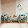 vidaXL Garden Chairs 2 pcs Impregnated Wood Pine