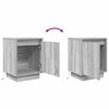 vidaXL Bedside Cabinets with LED Lights&nbsp;2 pcs Grey Sonoma 38x34x50 cm