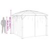 vidaXL Gazebo with Curtains 300x300x265 cm Anthracite
