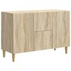 vidaXL Sideboard Sonoma Oak 89 x 34.5 x 60 cm Engineered Wood