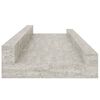 vidaXL Wall Shelves 2 pcs Concrete Grey 40x9x3 cm