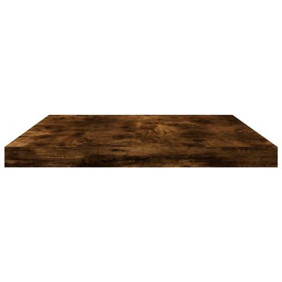 vidaXL Wall Shelves 8 pcs Smoked Oak 40x20x1.5 cm Engineered Wood