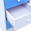 vidaXL Children Drawing Study Desk Tiltable Blue and White