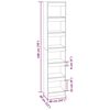vidaXL Book Cabinet/Room Divider Sonoma Oak 40x30x198 cm