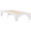 vidaXL Bed Frame White 75 x 190 cm Solid Pine Wood