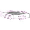 vidaXL Floor Bed Frame with Storage Brown 140 x 190 cm Solid pine wood