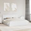 vidaXL Storage Bed with Headboard White 180 x 200 cm Engineered Wood